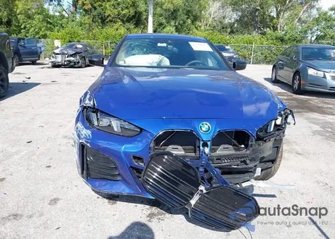 2025 BMW I4 Gran Coupe M50 z USA, uszkodzony, nr VIN WBY33HD07SFU48053